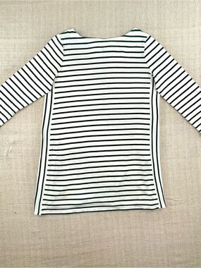 J. Jill Wearever Collection Striped Tunic Top Womens Small 3/4 Length Sleeve